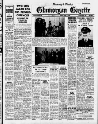 cover page of Glamorgan Gazette published on April 1, 1966