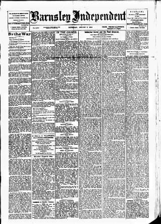 cover page of Barnsley Independent published on August 2, 1919