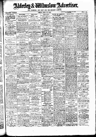 cover page of Alderley & Wilmslow Advertiser published on June 13, 1924