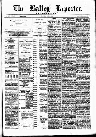 cover page of Batley Reporter and Guardian published on May 22, 1886