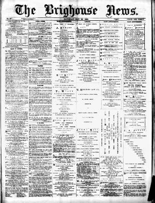 cover page of Brighouse News published on May 22, 1880