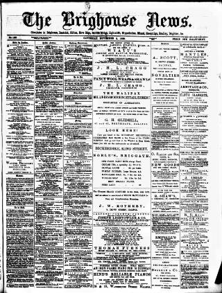 cover page of Brighouse News published on November 2, 1889