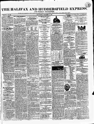 cover page of Halifax Express published on November 2, 1836