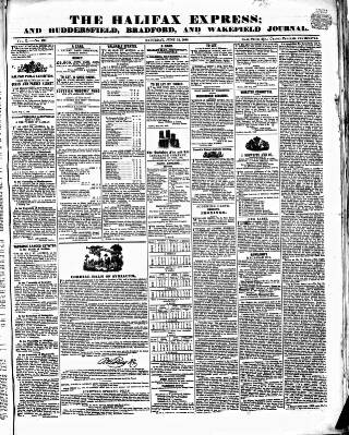 cover page of Halifax Express published on June 13, 1840