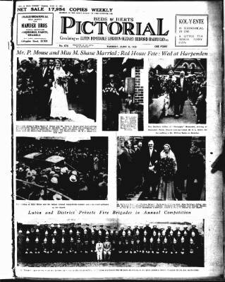 cover page of Beds and Herts Pictorial published on June 13, 1933