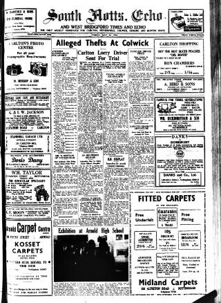 cover page of South Notts Echo published on May 22, 1964