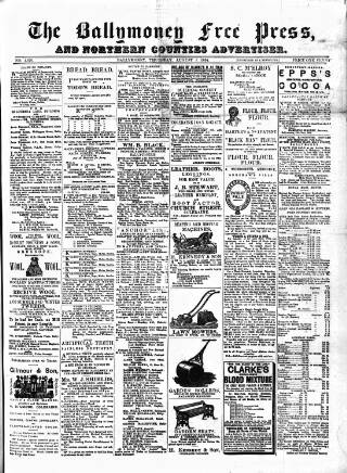 cover page of Ballymoney Free Press and Northern Counties Advertiser published on August 2, 1894