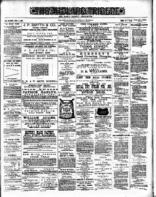 cover page of Midland Tribune published on April 1, 1899