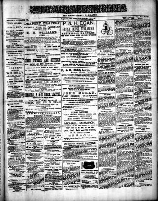 cover page of Midland Tribune published on September 28, 1901