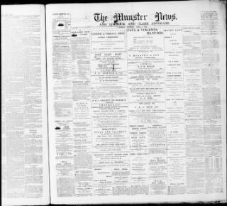 cover page of Munster News published on April 1, 1899