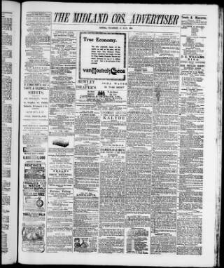 cover page of Midland Counties Advertiser published on May 22, 1902