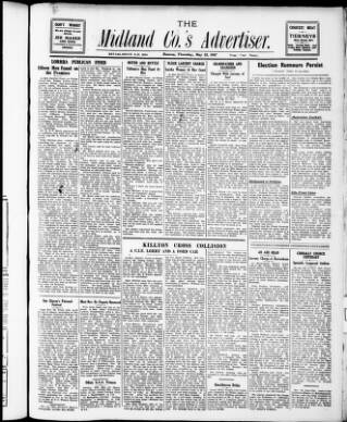 cover page of Midland Counties Advertiser published on May 22, 1947