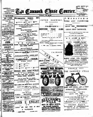 cover page of Cannock Chase Courier published on May 22, 1897