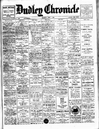 cover page of Dudley Chronicle published on April 1, 1926