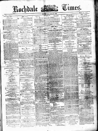 cover page of Rochdale Times published on May 22, 1875