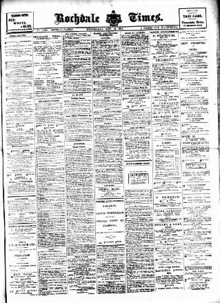 cover page of Rochdale Times published on May 22, 1912