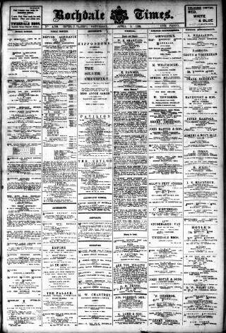 cover page of Rochdale Times published on April 1, 1916