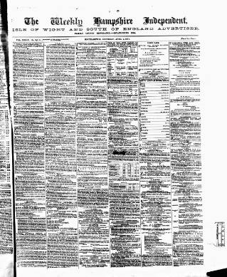 cover page of Hampshire Independent published on April 1, 1871