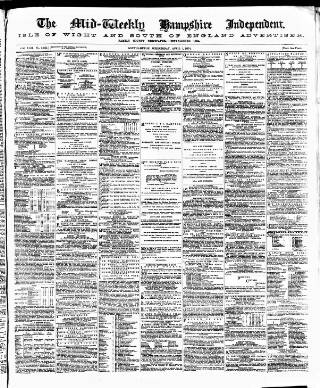 cover page of Hampshire Independent published on April 1, 1874