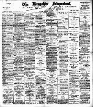 cover page of Hampshire Independent published on December 13, 1890
