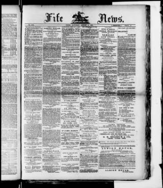 cover page of Fife News published on August 2, 1890