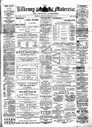 cover page of Kilkenny Moderator published on May 22, 1897
