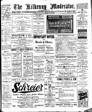 cover page of Kilkenny Moderator published on May 22, 1909