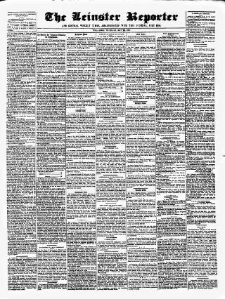 cover page of Leinster Reporter published on May 22, 1890