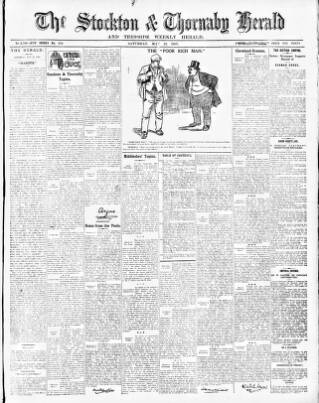 cover page of Stockton Herald, South Durham and Cleveland Advertiser published on May 22, 1909