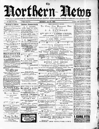 cover page of North Cumberland Reformer published on June 13, 1896