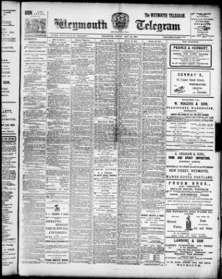 cover page of Weymouth Telegram published on May 22, 1903