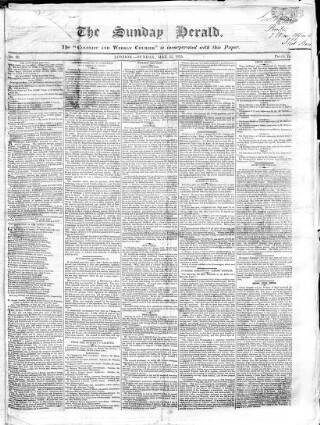 cover page of Colonist and Commercial Weekly Advertiser published on May 22, 1825