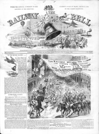 cover page of Railway Bell and London Advertiser published on November 2, 1844
