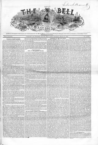 cover page of Railway Bell and London Advertiser published on August 2, 1845