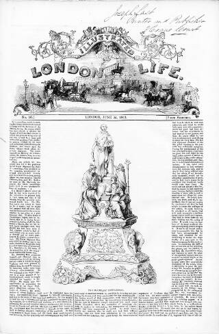 cover page of Illustrated London Life published on June 25, 1843
