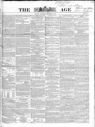 cover page of Age 1852 published on December 4, 1852