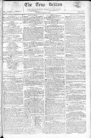 cover page of True Briton published on June 13, 1803