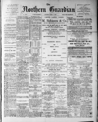 cover page of Northern Guardian (Hartlepool) published on April 1, 1899