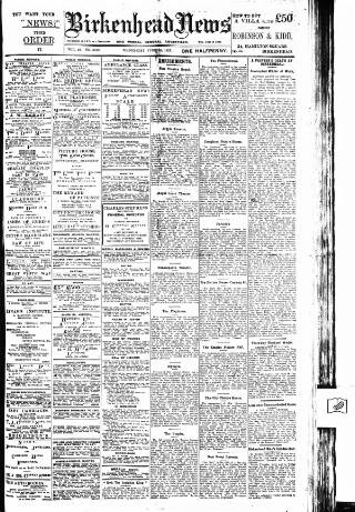 cover page of Birkenhead News published on June 13, 1917