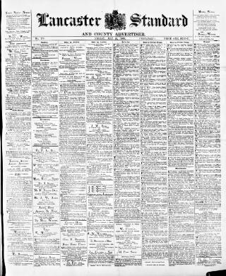 cover page of Lancaster Standard and County Advertiser published on May 22, 1896