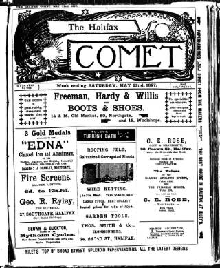 cover page of Halifax Comet published on May 22, 1897