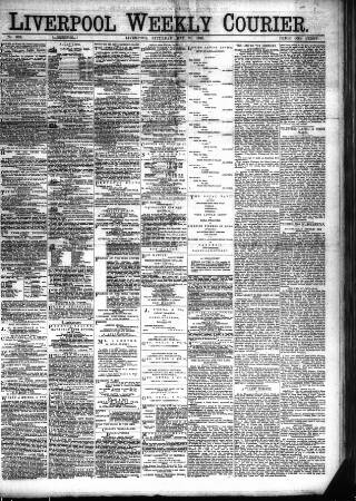 cover page of Liverpool Weekly Courier published on May 22, 1880