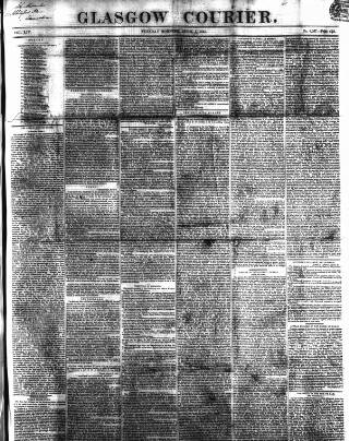 cover page of Glasgow Courier published on April 1, 1845