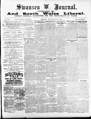 cover page of Swansea Journal and South Wales Liberal published on May 27, 1899