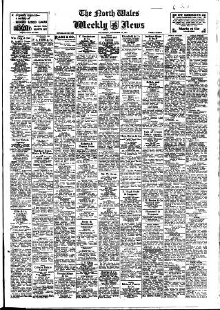 cover page of North Wales Weekly News published on December 13, 1951
