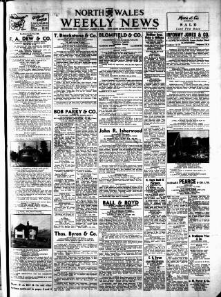 cover page of North Wales Weekly News published on August 2, 1962