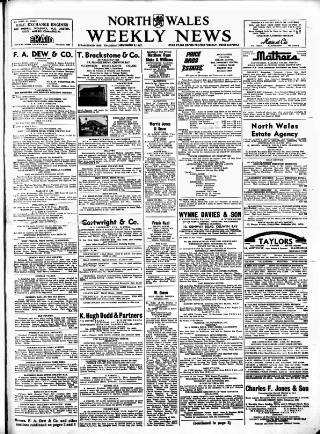 cover page of North Wales Weekly News published on November 2, 1967