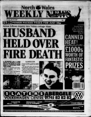 cover page of North Wales Weekly News published on May 22, 1997