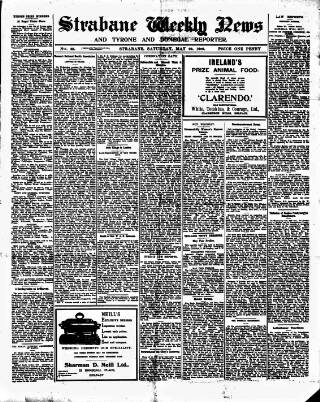 cover page of Strabane Weekly News published on May 22, 1909