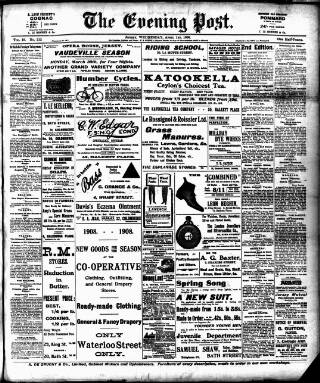 cover page of Jersey Evening Post published on April 1, 1908